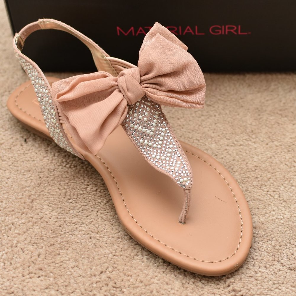 Earth Tone Sparkled Thong Sandals
